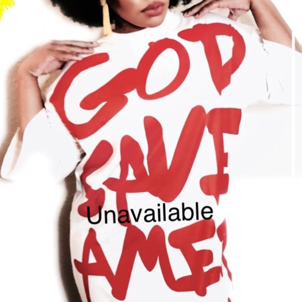 God Save America Tee shirt dress